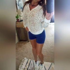 Booty Lift Bike Shorts| Electric Blue| Size Medium